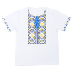 Вышиванка для мальчика стрейч-кулир 278-451 Герб